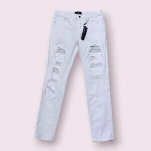 White crystal Jeans Amiri size 32